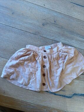 SweetHoney Girls Pink Button-Front Skirt